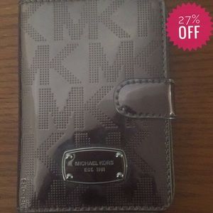 Micheal Kors Silver Passport Holder